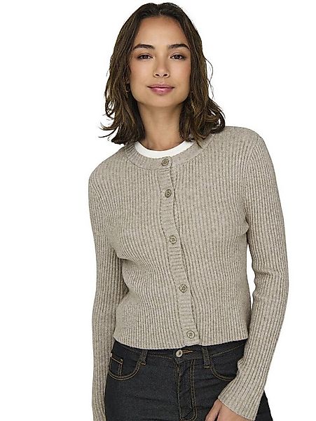 ONLY Strickjacke ONLKATIA LIFE LS BUTTON mit Rundhals-Ausschnitt günstig online kaufen