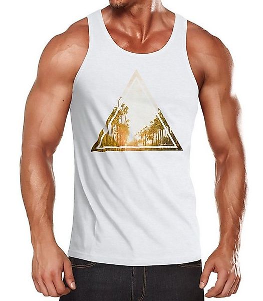 Neverless Tanktop Herren Tank Top Foto Print Ananas Palmen Galaxy Sommer Tr günstig online kaufen