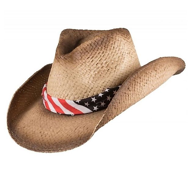 Scippis Cowboyhut El Paso Westernhut aus Stroh mit textilem Hutband günstig online kaufen