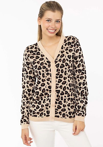 Zwillingsherz Strickjacke ""Gestrickter-Leo"", mit Knöpfen, mit Leomuster a günstig online kaufen