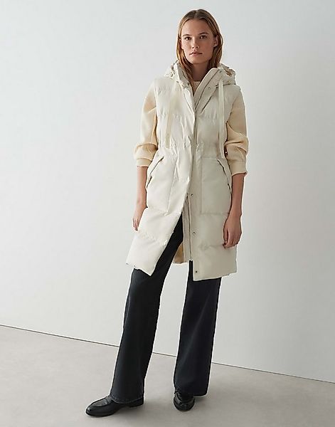 OPUS Steppweste WALMA mit Kapuze knielang, aufgesetzte Taschen vorne, verde günstig online kaufen