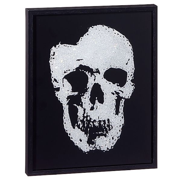 HTI-Living Wandbild Wandbild Glitzer klein Totenkopf, günstig online kaufen