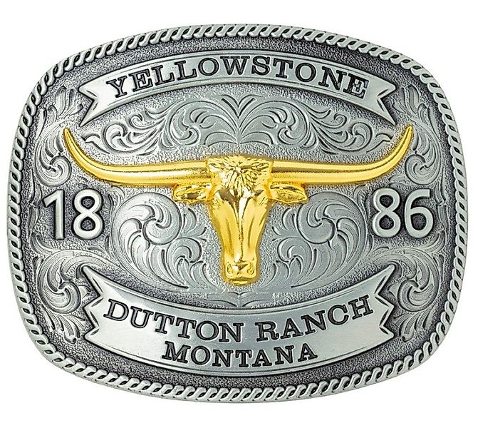 Stars & Stripes Gürtelschnalle GS612 Yellowstone 1886 Dutton Ranch Montana günstig online kaufen