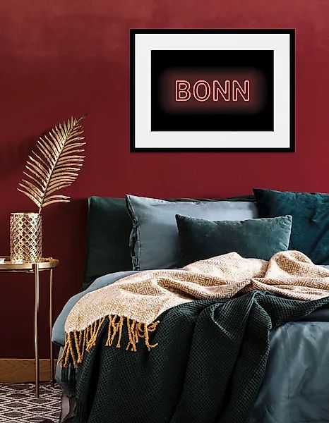 queence Bild »BONN LIGHTS« Schriftzug   Städte 1 Stk. tlg. HD Premium Poste günstig online kaufen