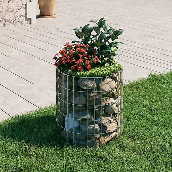 Vidaxl Gabionen-hochbeet Rund Verzinkter Stahl Ø50x50 Cm günstig online kaufen