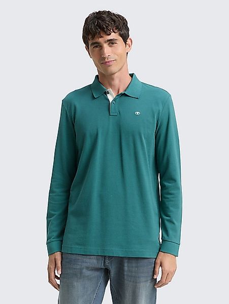 TOM TAILOR Langarm-Poloshirt Poloshirts Langarm Piqué Poloshirt günstig online kaufen