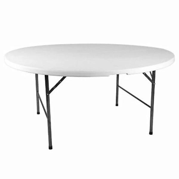 VCM Partytisch Tisch rund Gartentisch klappbar 160 cm weiß günstig online kaufen