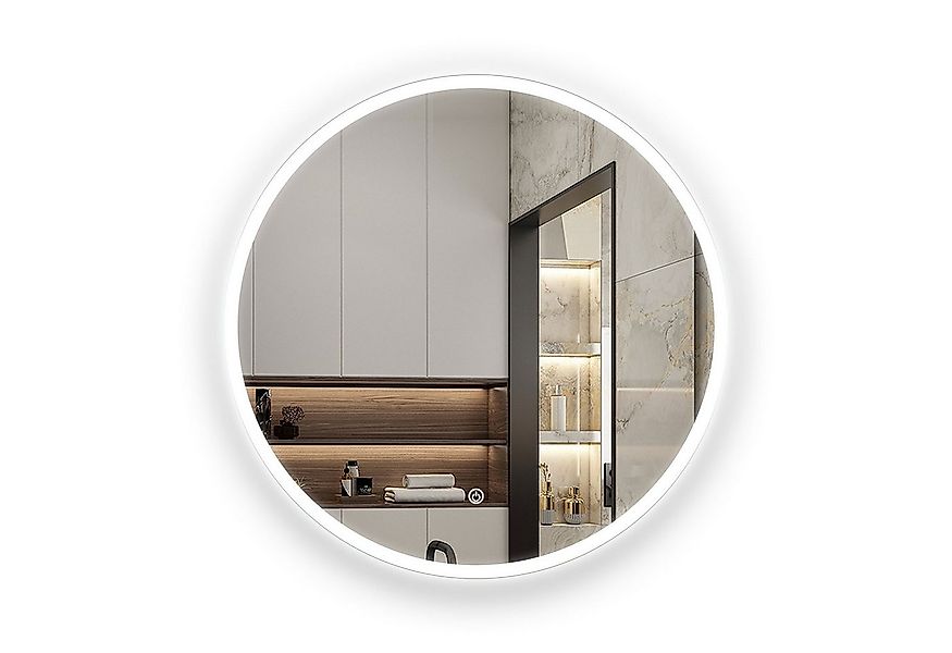 Aica Sanitär Badspiegel Rund mit Beleuchtung Wandspiegel Dimmbar günstig online kaufen