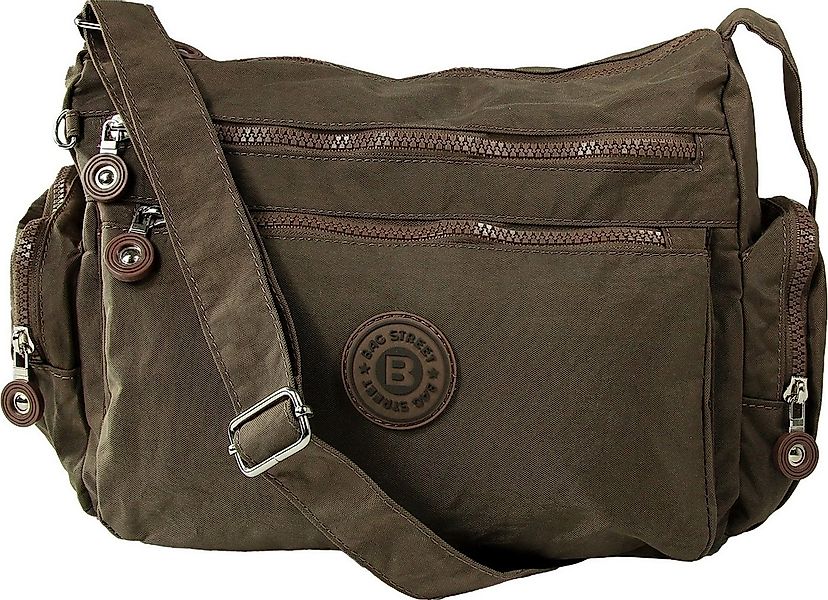 BAG STREET Schultertasche Bag Street Nylon braun Sportliche Damen (Schulter günstig online kaufen