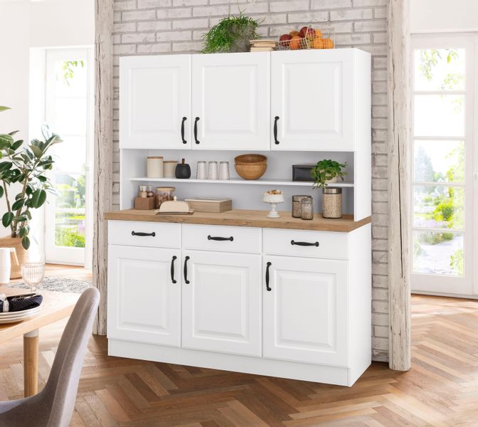 wiho Küchen Küchenbuffet "Erla" 150 cm breit mit Kassettenfront günstig online kaufen