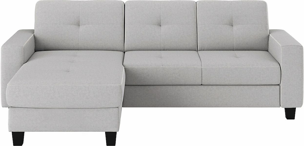 Places of Style Ecksofa "Varese", wahlweise mit Bettfunktion und Bettkasten günstig online kaufen