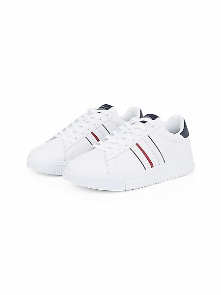 Tommy Hilfiger MODERN CUPSOLE STRIPES LTH Sneaker, Freizeitschuh, Halbschuh günstig online kaufen
