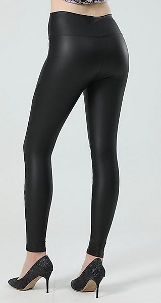 cofi1453 Leggings Damen Lederhose Leder Leggings Lederimität Strumpfhose günstig online kaufen
