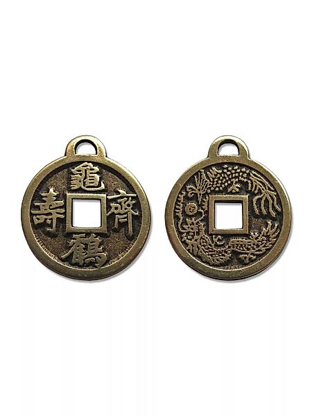 Adelia´s Amulett "Amulett Anhänger Alte Symbole Chinesische Glücksmünze", C günstig online kaufen