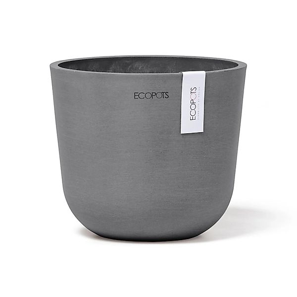 Ecopots Pflanztopf Oslo Mini Grau 16 cm x 14 cm günstig online kaufen