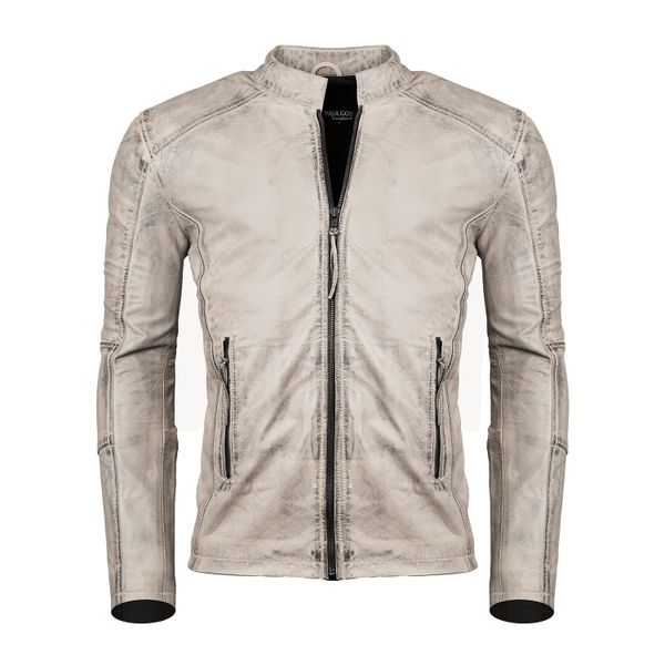 PAULGOS Lederjacke Herren Jacke Übergangsjacke Biker günstig online kaufen