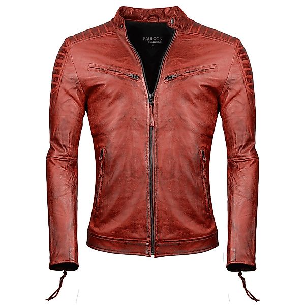 PAULGOS Lederjacke Herren Jacke Übergangsjacke Biker günstig online kaufen