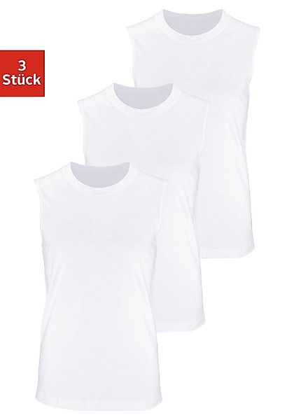 H.I.S Muscleshirt Packung, 3 Stk. tlg. mit Rundhalsausschnitt günstig online kaufen