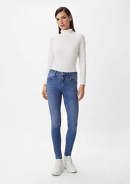 comma casual identity 5-Pocket-Jeans Super skinny: Jeans mit Sattelbund Gar günstig online kaufen