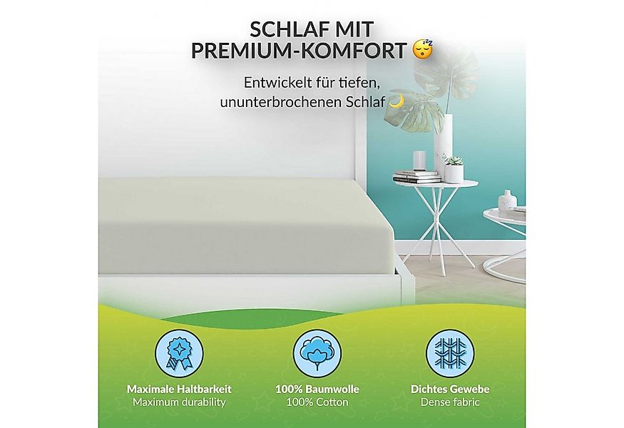 etérea Himmlische Qualität Spannbettlaken etérea Comfort Jersey 2er Set Spa günstig online kaufen