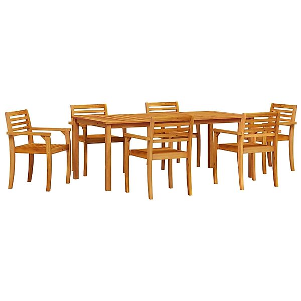 vidaXL 9-tlg Garten-Essgruppe Massivholz Akazie 3375668 günstig online kaufen