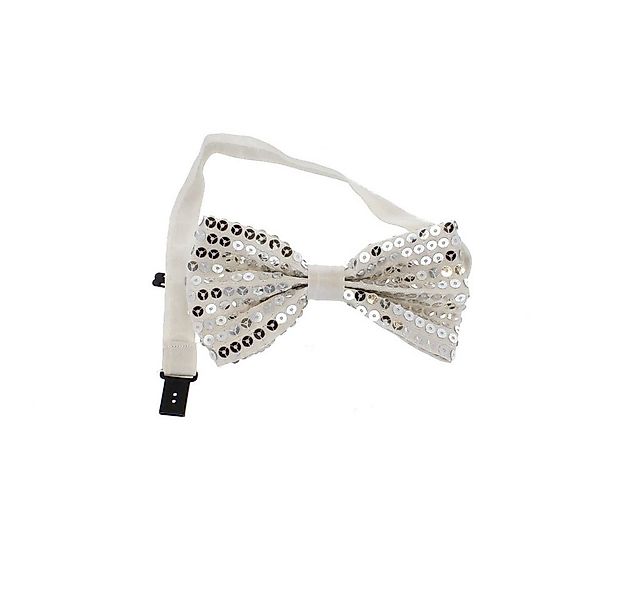 MICA Kostüm Fliege - Pailletten - für Erwachsene - weiß/silber günstig online kaufen