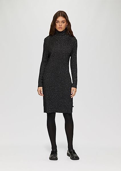 QS Minikleid Kleid Schmal geschnittenes Rippstrickkleid günstig online kaufen