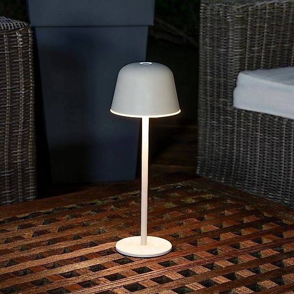 OSRAM LED-Akku-Tischlampe ENDURA STYLE, beige 30 cm IP44 CCT günstig online kaufen