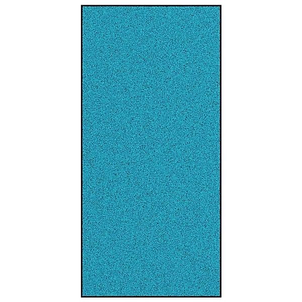 vidaXL Fußmatte Cyan und Schwarz 120 x 250 cm Polyamid und PVC 4100749 günstig online kaufen
