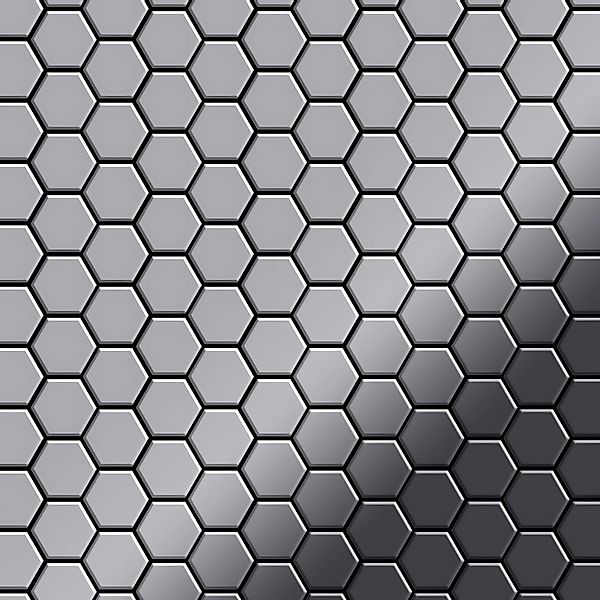 ALLOY Mosaik Fliese Massiv Metall Edelstahl Hochglanz Grau 1,6mm Honey-s-s- günstig online kaufen