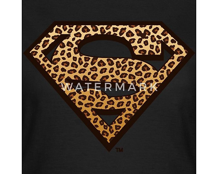Spreadshirt T-Shirt Superman Leoprint Logo Frauen T-Shirt (1-tlg) günstig online kaufen