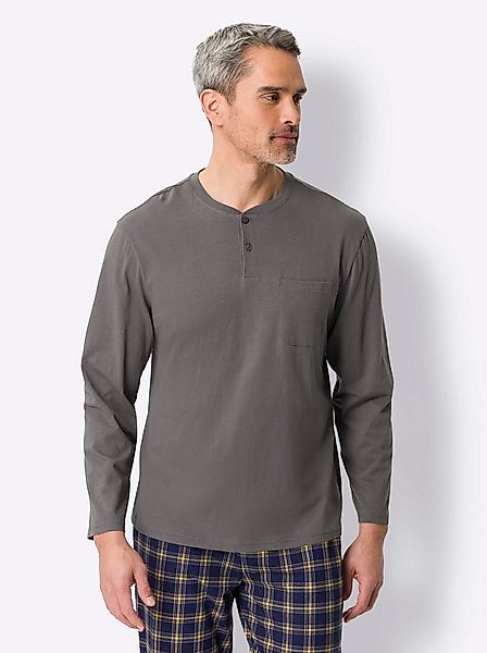 Sieh an! Schlafanzug Schlafanzug-Shirt Langarm günstig online kaufen