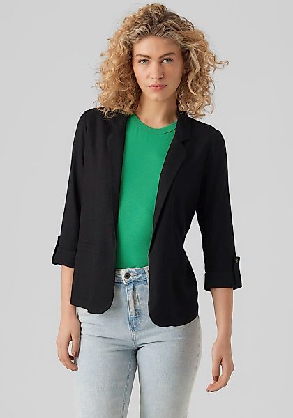 Vero Moda Kurzblazer "VMJESMILO 3/4 LOOSE BLAZER WVN NOOS", mit Leinen günstig online kaufen