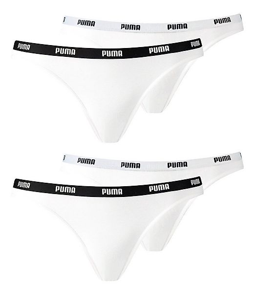 PUMA Bikinislip Bikini Slips (4-St., 4 Stück) mit Umlaufenden Markenlogo am günstig online kaufen