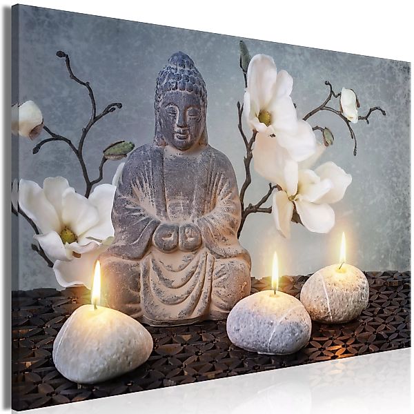 Wandbild - Buddha And Stones (1 Part) Wide günstig online kaufen