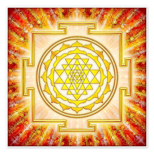 Posterlounge Wandbild Sri Yantra – Artwork günstig online kaufen