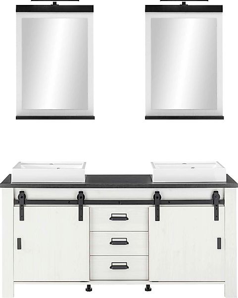 Home affaire Badmöbel-Set "SHERWOOD, Bad im modernen Design, 3-teiliges Bad günstig online kaufen