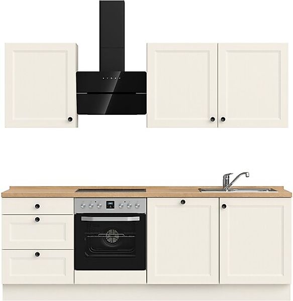 nobilia® Küchenzeile »"Cascada II"« vormontiert, Breite 240 cm, Ausrichtung günstig online kaufen