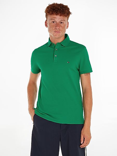 Tommy Hilfiger Poloshirt "1985 SLIM POLO mit Piqué-Struktur und Stickerei" günstig online kaufen
