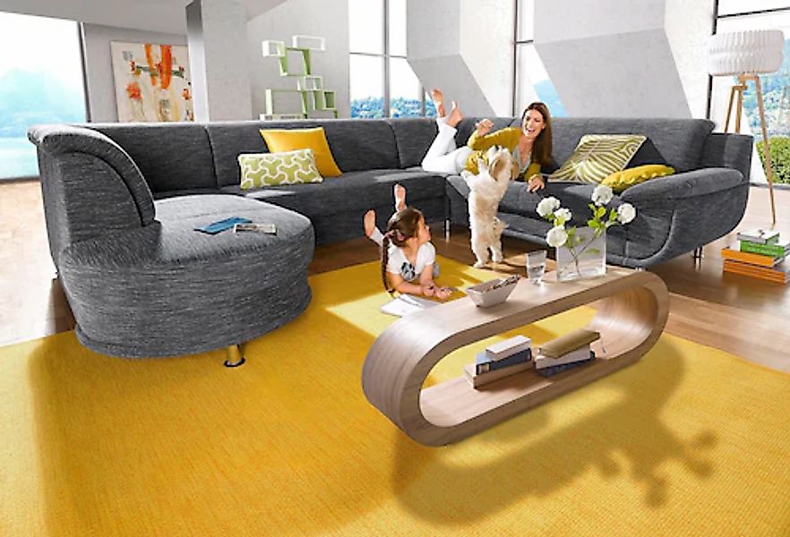 TRENDMANUFAKTUR Wohnlandschaft »Rondo, U-Form« inkl.Federkern, wahlweise mi günstig online kaufen