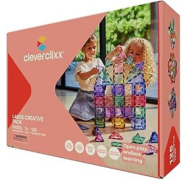Cleverclixx Cleverclixx Großer Kreativ-Bausatz in Pastellfarben 125 Teile M günstig online kaufen