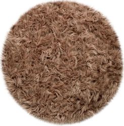 Paco Home Fellteppich "Playa 960" rund 64 mm Höhe Kunstfell, Flokati-Optik, günstig online kaufen