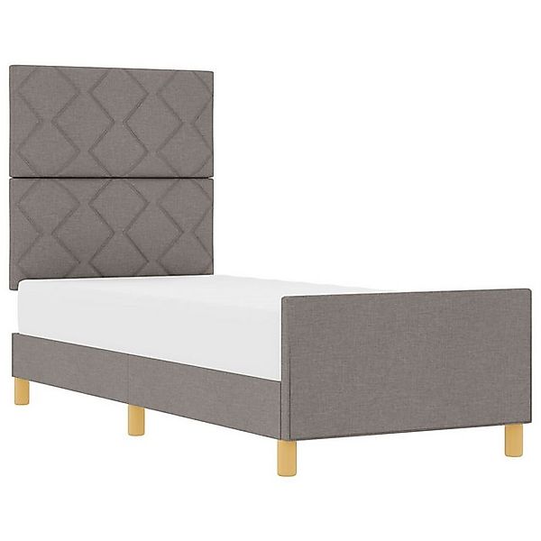 vidaXL Bett Bettgestell in Taupe 80x200 cm aus Stoff (1-tlg) günstig online kaufen