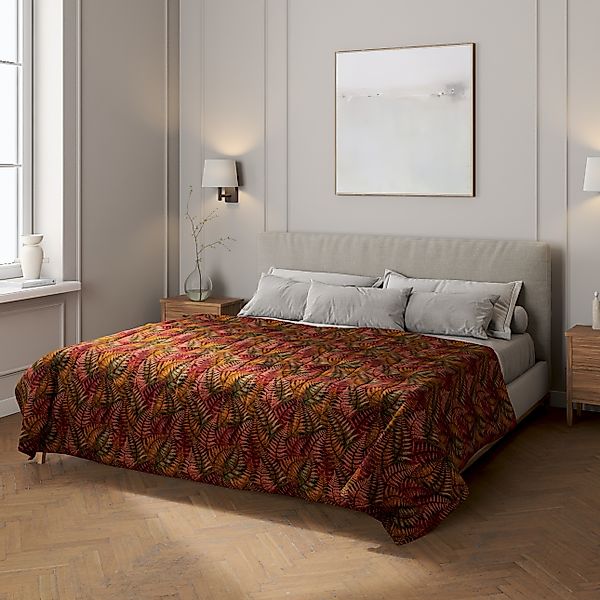 Tagesdecke mit Streifen-Steppung, dunkelrot- gold, Intenso Premium (144-19) günstig online kaufen