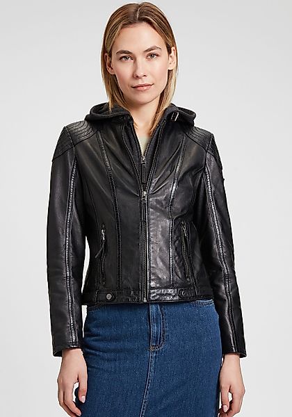 Mauritius Lederjacke Cacey LEGV mti Kapuze, günstig online kaufen