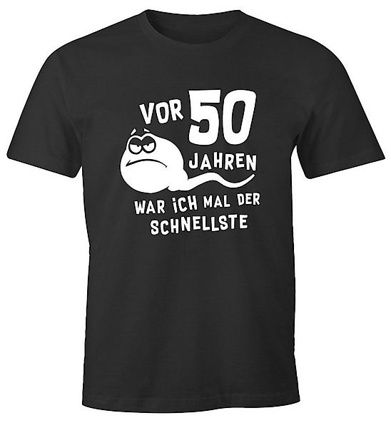 MoonWorks Print-Shirt Herren T-Shirt 50. Geburtstag lustiger Spruch Geschen günstig online kaufen