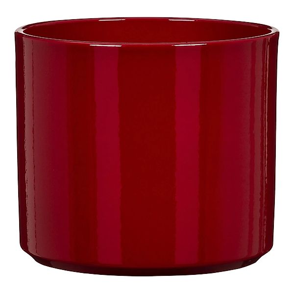 Scheurich Blumentopf Keramik Ø 13,6 cm x 12,3 cm Intense Red Volumen 2,257 günstig online kaufen