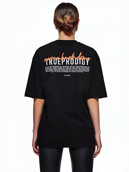 trueprodigy Oversize-Shirt Lior F Logoprint Rundhals dicker Stoff günstig online kaufen