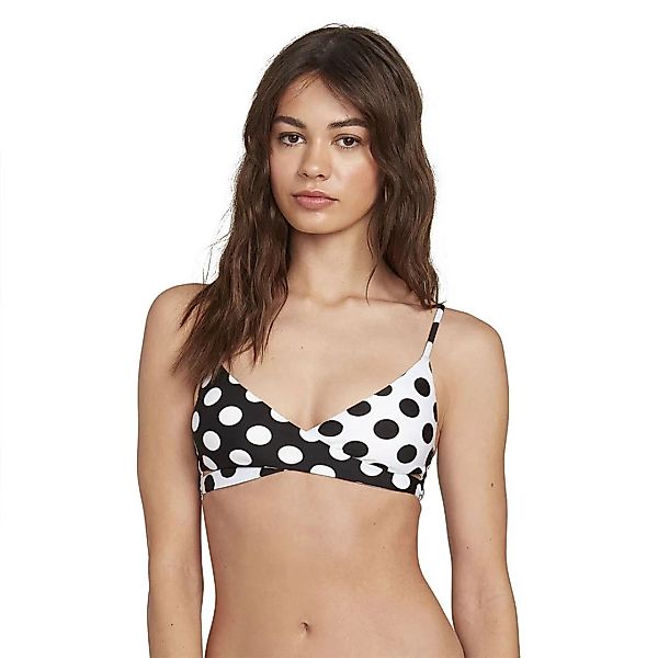 Volcom Its A New Dot Crop Bikini Oberteil L Black günstig online kaufen