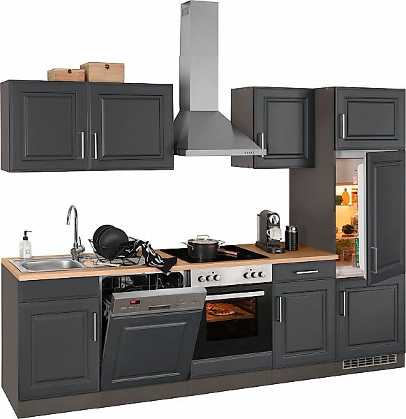 KOCHSTATION Küchenzeile "KS-Stockholm" Breite 280 cm, mit hochwertigen MDF günstig online kaufen